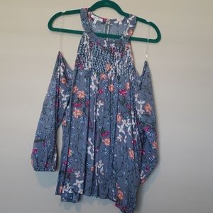 Maurices floral cold shoulder top